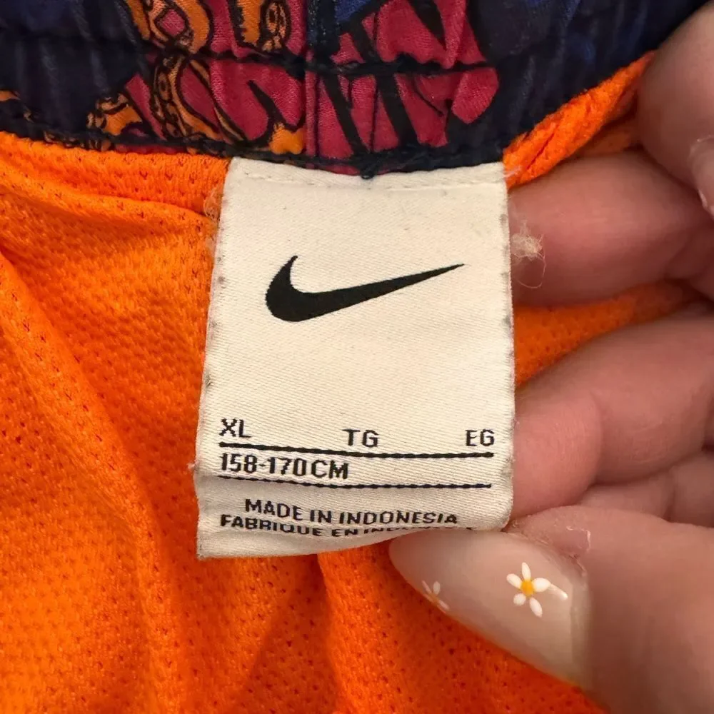 Nike Blue and Red Octopus Swim Shorts